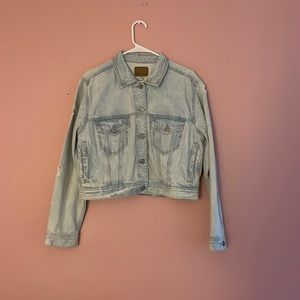 American Eagle cropped jean jacket